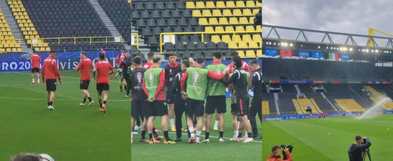 Ekskluzive/ Stërvitja e fundit e ekipit kuqezi para sfidës me Italinë. Sylvinho jep këshillat në grup