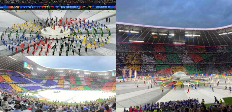 FOTO/ Spektakël në ceremoninë hapëse të ”Euro 2024”, trofeu u vendos në fushë nga Jurgen Klinsmann