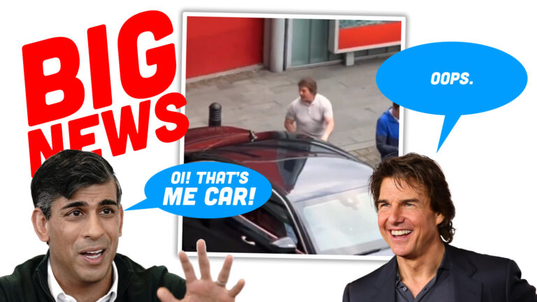 VIDEO/ Aktori Tom Cruise ngatërron mjetin me të kryeministrit Sunak. Momenti bëhet viral në rrjet