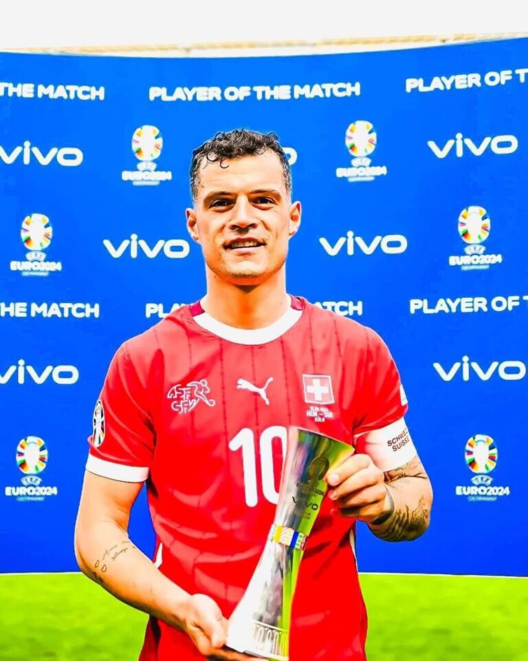 Granit Xhaka vlerësohet si “Njeriu i Ndeshjes” në fitoren e Zvicrës