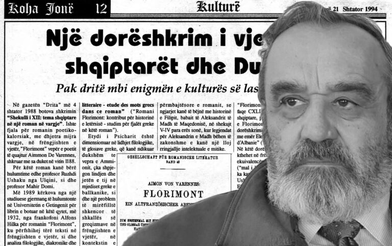 Moikom Zeqo mëkon “Pak dritë mbi enigmën e kulturës së lashtë shqiptare”