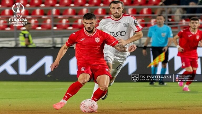Conference League/ Partizani ”bie” në aktin e parë, mposhtet 2-0 në Gjeorgji