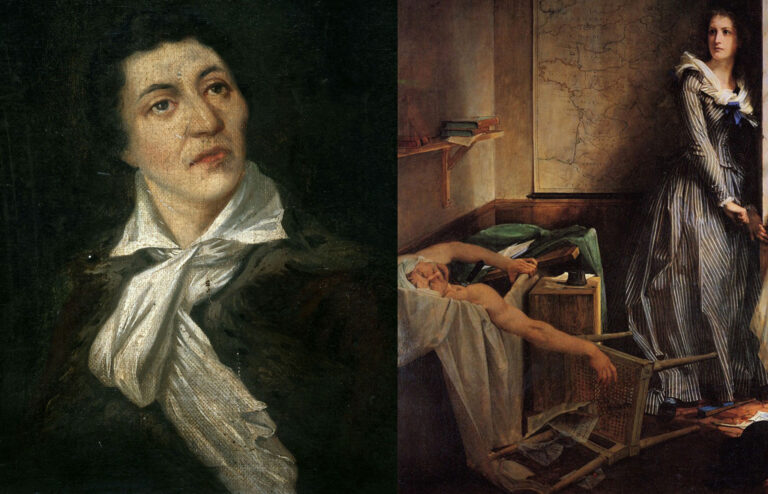 13 korrik 1793, fundi i gazetarit legjendar, Jean-Paul Marat, por jo i revolucionit francez