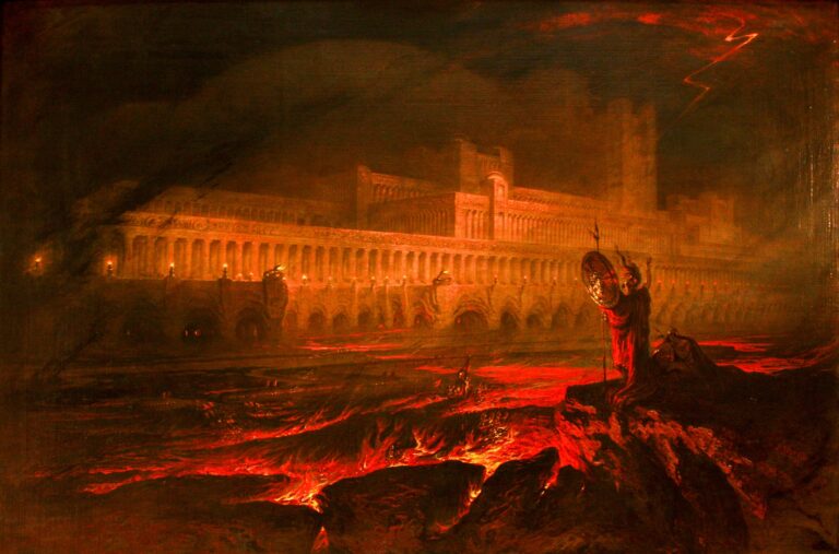 “Le Pandemonium”, ferri që John Martin nxori nga “Parajsa e humbur” e John Milton 