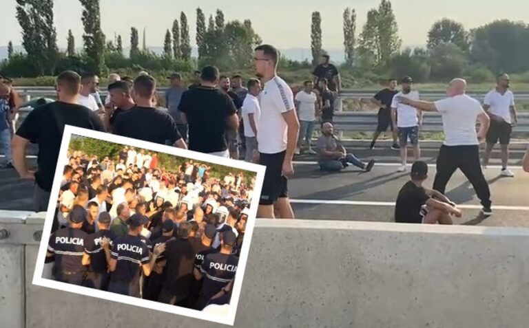 Banorët e Krujës dhe Fushë-Krujës në protestë! Bllokojnë aksin, teksa ka edhe përplasje me policinë