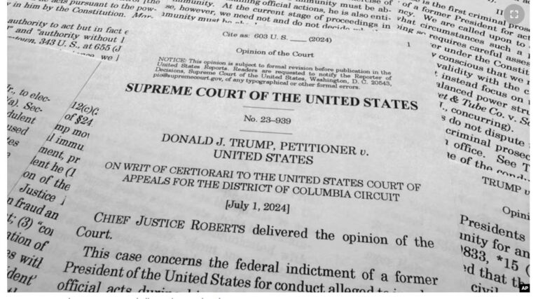 Reagime ndaj vendimit të Gjykatës së Lartë për imunitetin e ish-presidentit Trump
