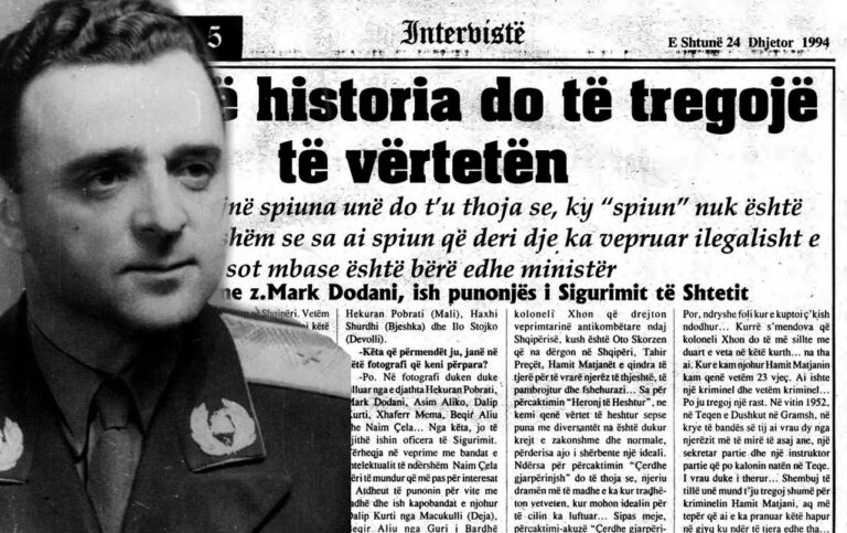 Ish-punonjës i Sigurimit të Shtetit, Mark Dodani: Një ditë historia do të tregojë të vërtetën