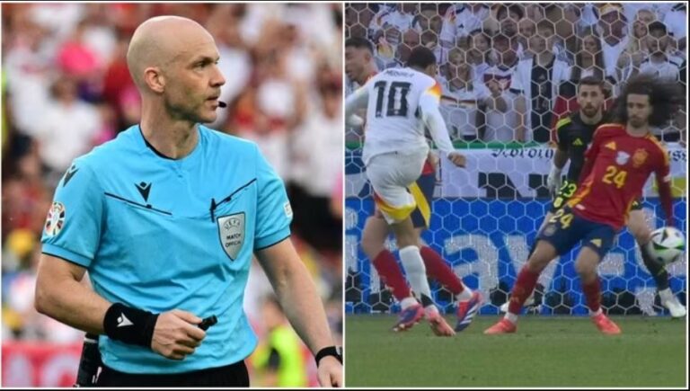 Polemikat në ndeshjen Spanjë-Gjermani e lënë jashtë listës Anthony Taylor