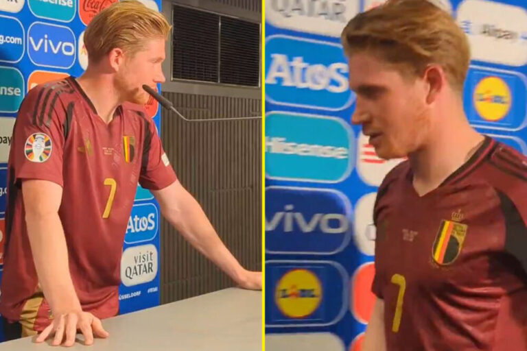 De Bruyne tërbohet me gazetarin pas eliminimit: Budalla! (VIDEO)