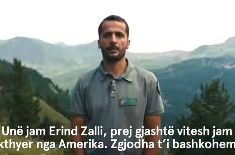 Kryeministri tregon historinë e Erindit që u kthye nga Amerika për t’u kujdesur për jetën e gjallë të Alpeve shqiptare