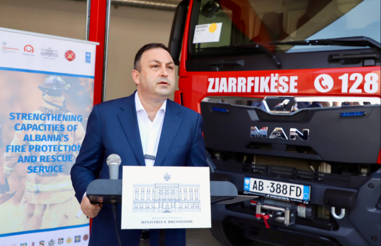 Ngrihet stacioni i ri zjarrfikës në Fier, ministri i Brendshëm, Ervin Hoxha: Riorganizim i shërbimit