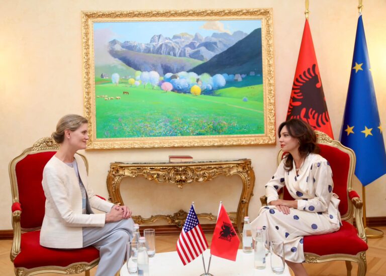 Kryeparlamentarja Spiropali pret në takim Nancy VanHorn. Nga partneriteti strategjik, investimet amerikane tek drejtësia