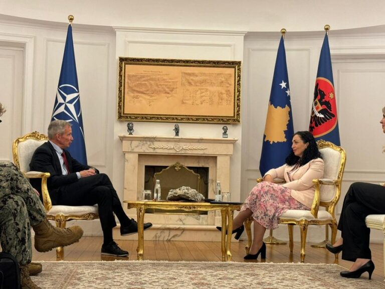 Hapja e urës së Ibrit, ndihmësekretari i NATO-s pritet nga Presidentja Osmani