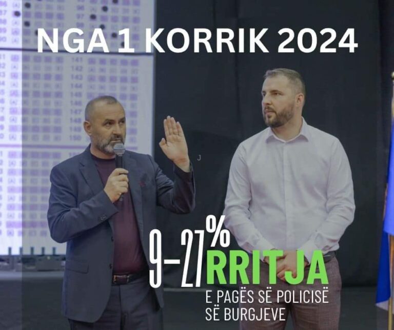 FOTO/ Ministri Manja: Pagat e punonjësve të policisë së burgjeve pësojnë rritje nga 9-27 %