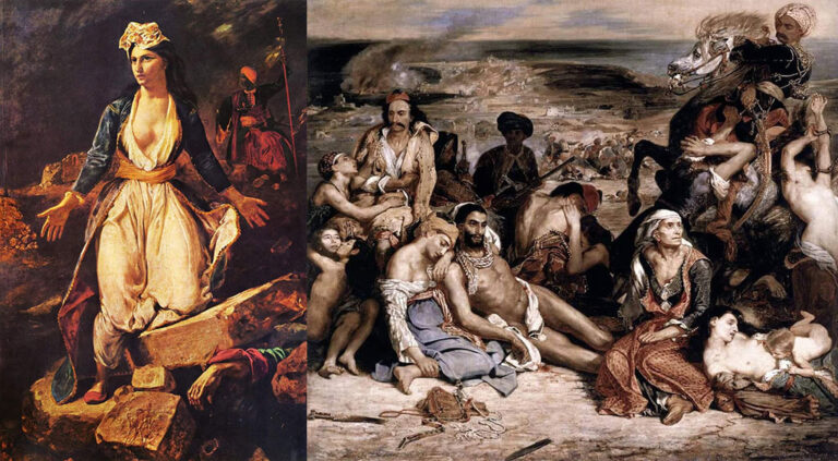 Dy piktura të francezit, Eugène Delacroix dhe e vërteta e një masakre