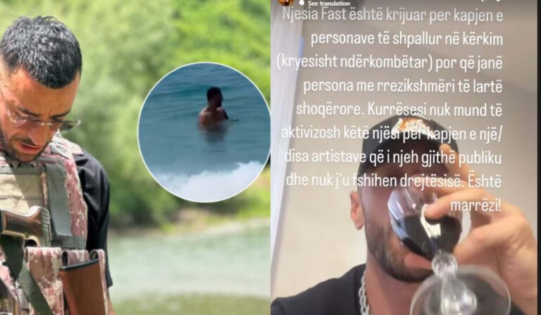 Reperi Stresi tallet me Policinë dhe ministren e Drejtësisë, publikon video në plazh: Marrëzi të më arrestojë mua njësia Fast