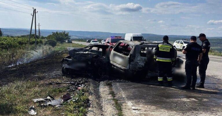 Aksident i rëndë në Moldavi, digjen brenda automjeteve 5 persona