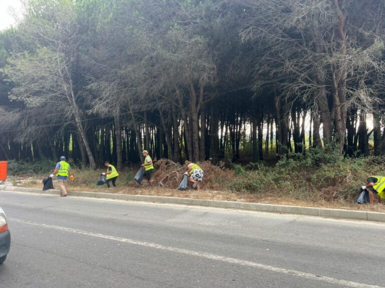 Aksion pastrimi në Kavajë, ministrja Kumbaro: T’ia dalim mbanë me sukses deri në përfundim të sezonit turistik