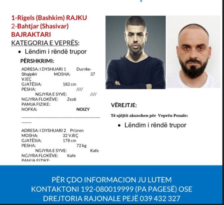 Policia e Kosovës kërkon ndihmë për kapjen e reperit Noizy: Kushdo që ka informacion…