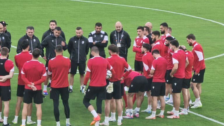 Ekskluzive/ Gjeorgjia kryen seancën e fundit para duelit ndaj Shqipërisë