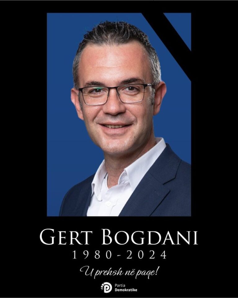 Partia Demokratike homazh për ish-deputetin: Dielli perëndoi sot përgjithmonë për Gerti Bogdanin