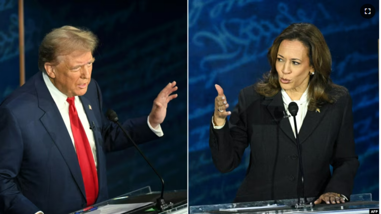 Harris, Trump kritikojnë ashpër qëndrimet politike të njëri-tjetrit në debatin e tyre të parë