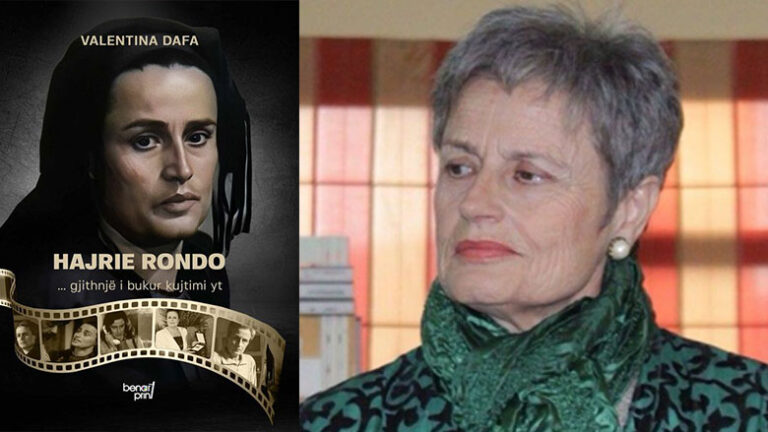 Valentina Dafa, homazh me libër për aktoren, “Hajrie Rondo… gjithnjë i bukur kujtimi yt”  