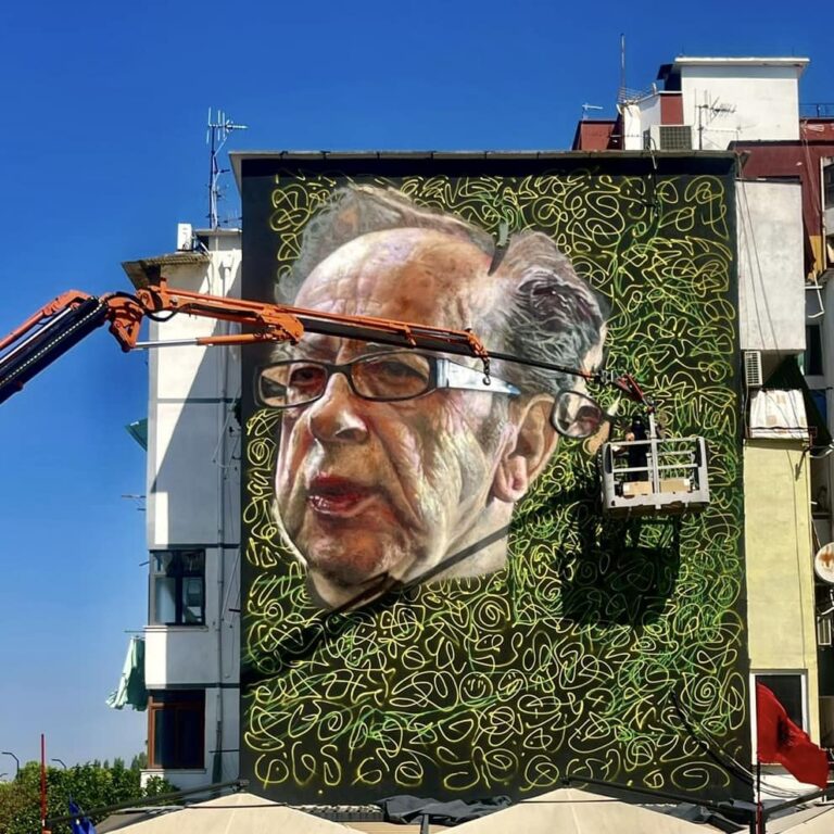 Erion Veliaj zbulon muralen e mrekullueshme të Ismail Kadaresë: E gjeni dot se ku po realizohet?
