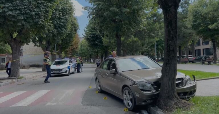 Mjeti përplas këmbësorin në Korçë, pastaj i bie pemës