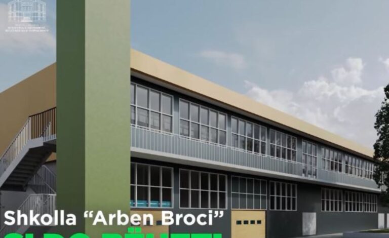 Rama publikon pamjet nga projekti për rikonstruksionin e shkollës “Arben Broçi” në Shkodër