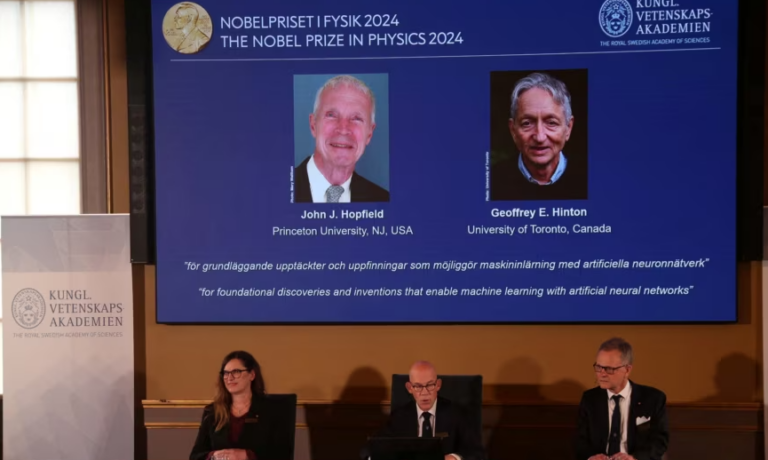 Dy pionerë të inteligjencës artificiale fitojnë Nobelin në Fizikë