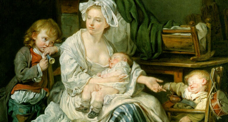 Piktura “Hesht!”, e Jean-Baptiste Greuze, çasti që derdhet në një dritë të hyjshme