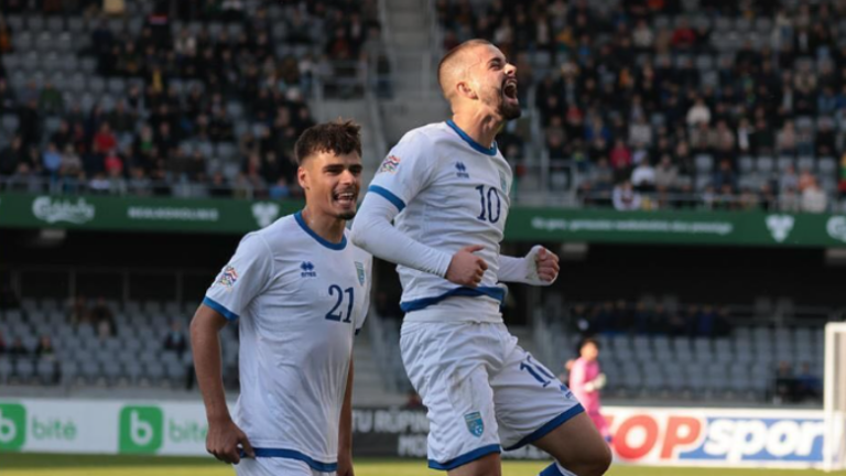 Kosova fiton në transfertën ndaj Lituanisë, vendosin Zhegrova dhe Krasniqi
