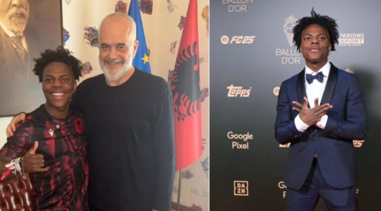 Nga takimi me Ramën, ylli i YouTube në ceremoninë e Topit të Artë i përshëndet të gjithë me shqiponjën