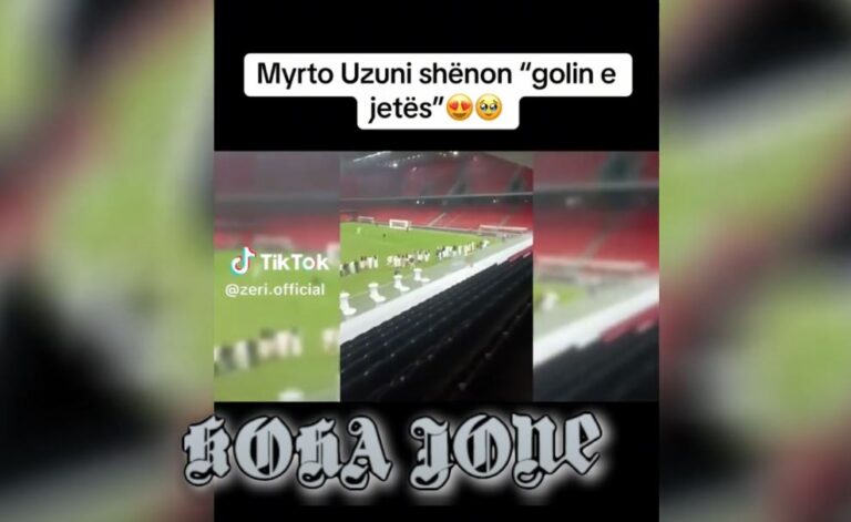 Uzuni do të bëhet baba, e zbulon gjininë e fëmijës në stadium