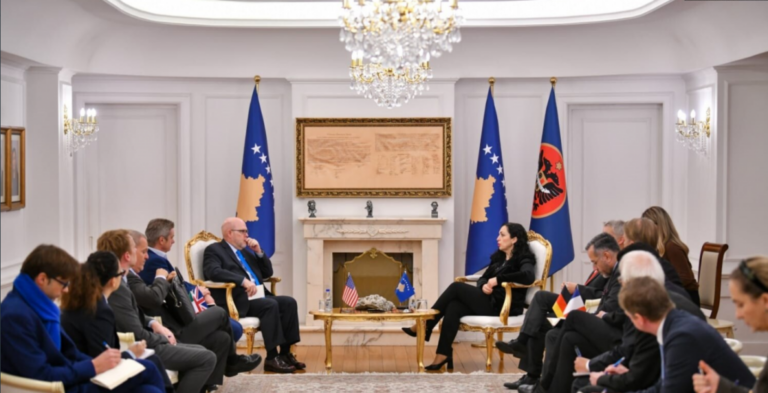 Shpërthimi në veri, Osmani takon ambasadorët e QUINT-it
