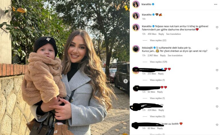 Kiara publikoi foto me Lunën, por vëmendjen e merr sërish Luizi me veprimin e tij