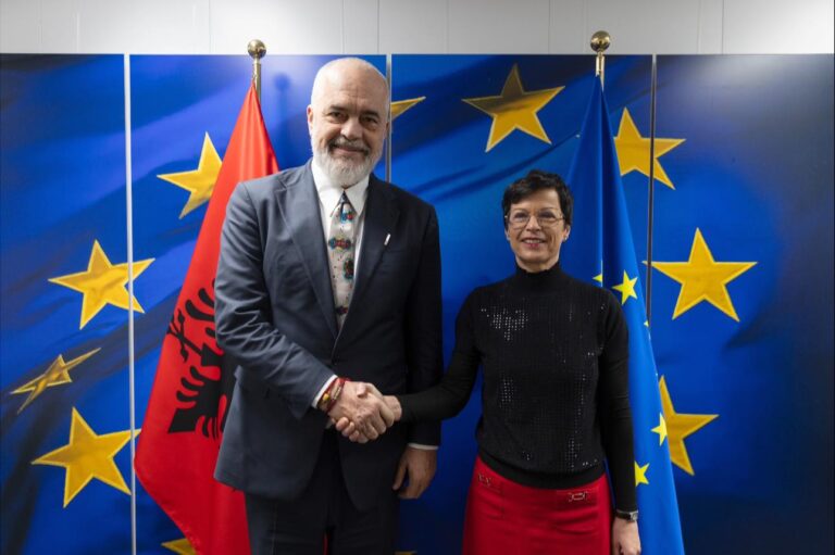 VIDEO/ Rama takim me Marta Kos në Bruksel, komisionere për Zgjerimin e BE-së