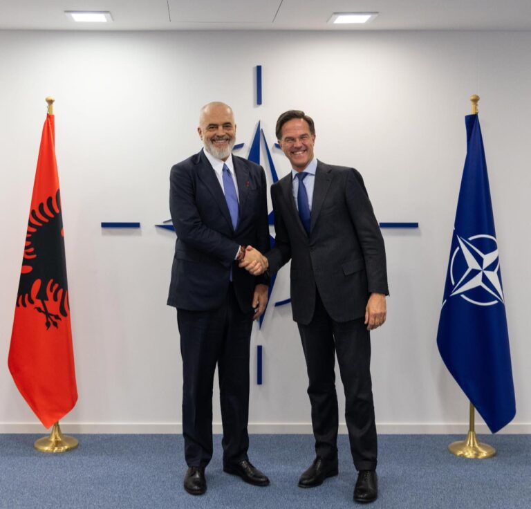 Rama pritet nga shefi i NATO-s: Rutte, mik i veçantë dhe mbështetës i paepur i Shqipërisë