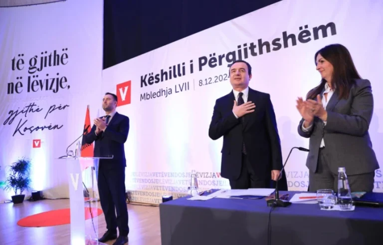Vetëvendosje voton Albin Kurti si kandidati për kryeministër të Kosovës për zgjedhjet e 9 shkurtit