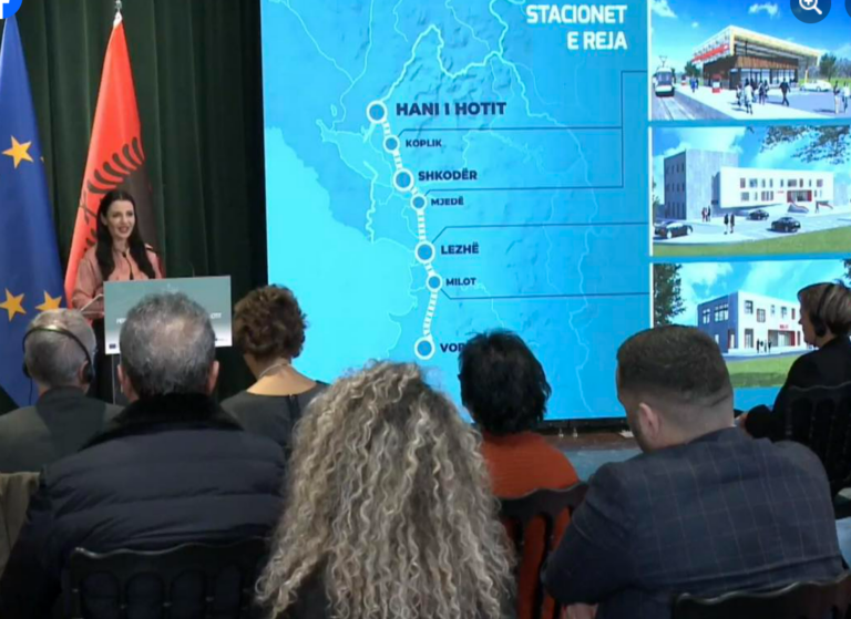 370 milionë euro për hekurudhën e re Vorë-Hani i Hotit, shpejtësia e trenit 120 km/orë