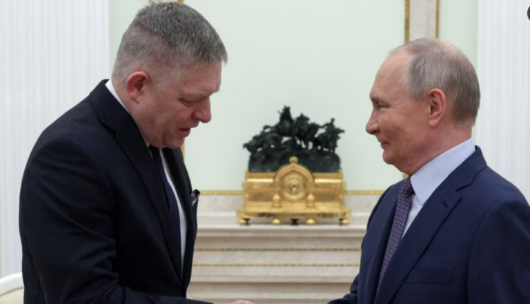 Kryeministri sllovak Fico takon Putinin, në një vizitë të rrallë nga një udhëheqës i BE-së në Moskë: Boll me luftë, të merremi vesh!