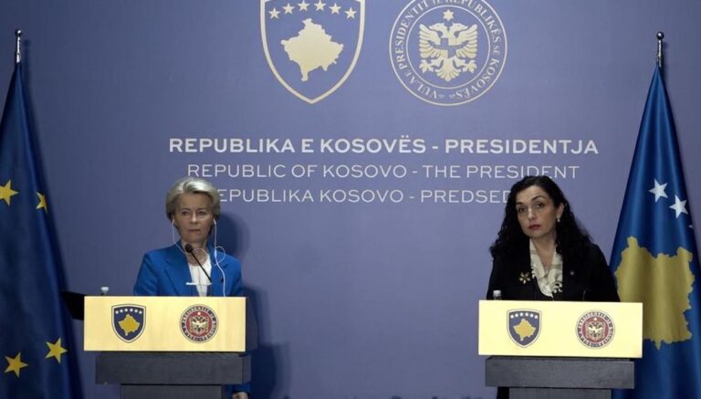 Presidentja e Kosovës, Vjosa Osmani kritikon BE