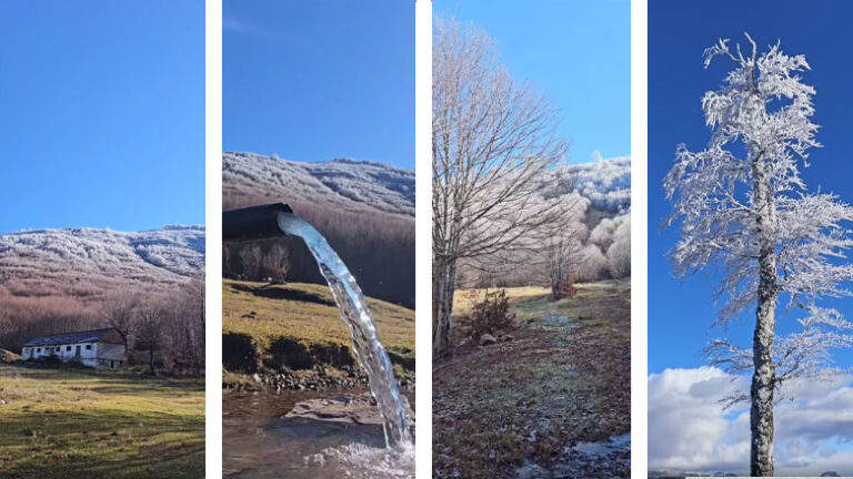 Rama tregon peizazhin e mahnitshëm dimëror të Majës së Bukanikut, Elbasan