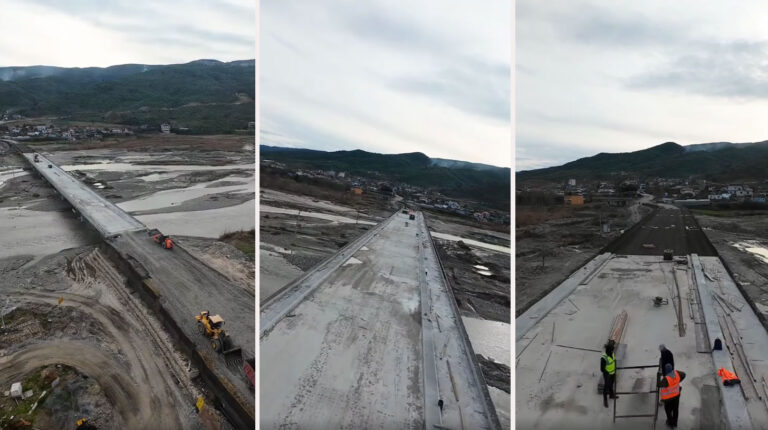 Rama tregon ecurinë punimeve për ndërtimin e Urës së Bilçës në Berat
