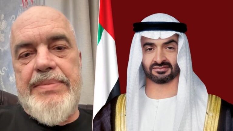 Presidenti i Emirateve të Bashkuara Arabe vjen në Tiranë, Rama: Donatori më i madh dhe mik i shqiptarëve