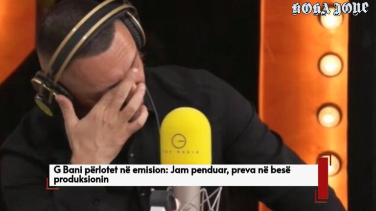 G Bani përlotet në emision: Jam penduar, preva në besë produksionin