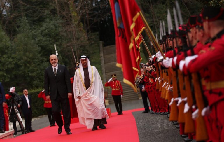 Ceremonia e pritjes për Presidentin e Emirateve të Bashkuara Arabe, Mohamed bin Zayed Al Nahyan