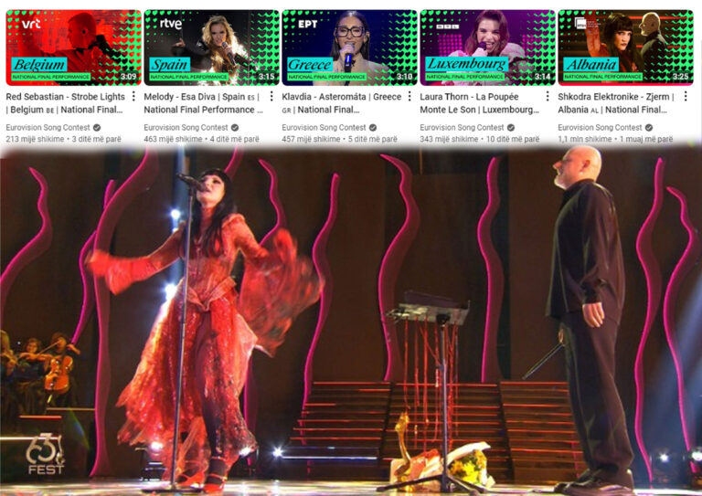 “Zjerm” i Shkodra Elektronike, me mbi një milion shikime në Eurovision Song Contest