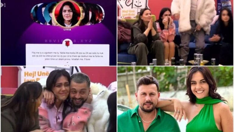 Melvani sms Livias në Big Brother: Flej me ty e zgjohem me ty